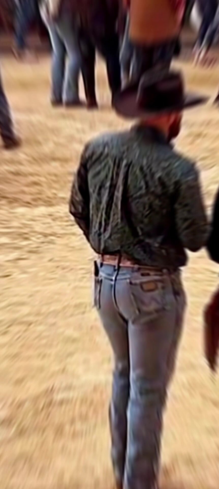 Hot cowboy wrangler ass