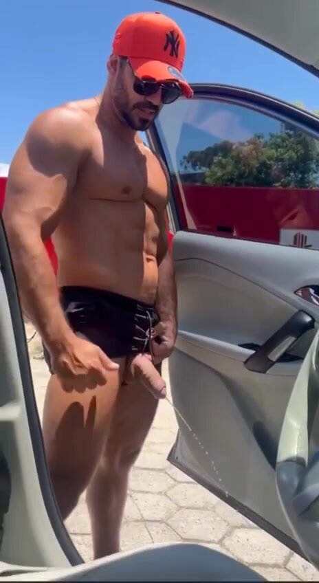 Pissing outside the car