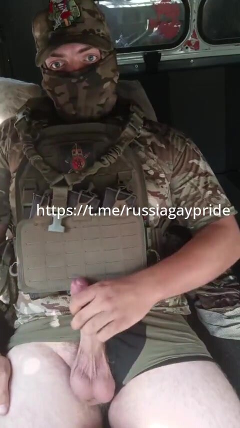russian soldier jerks off