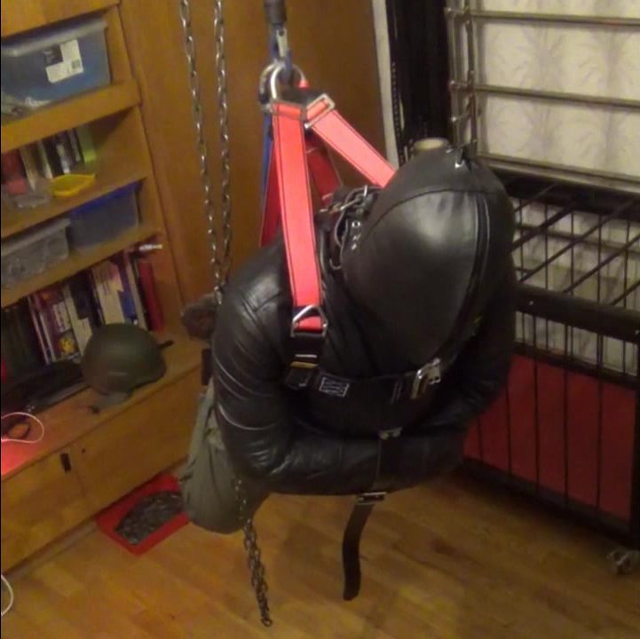 Flying in a leather straitjacket