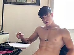 Smoking and Jerking Off - video 2
