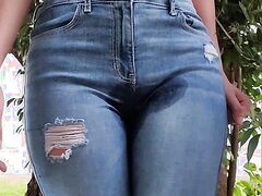 Jeans and panty wetting - video 2
