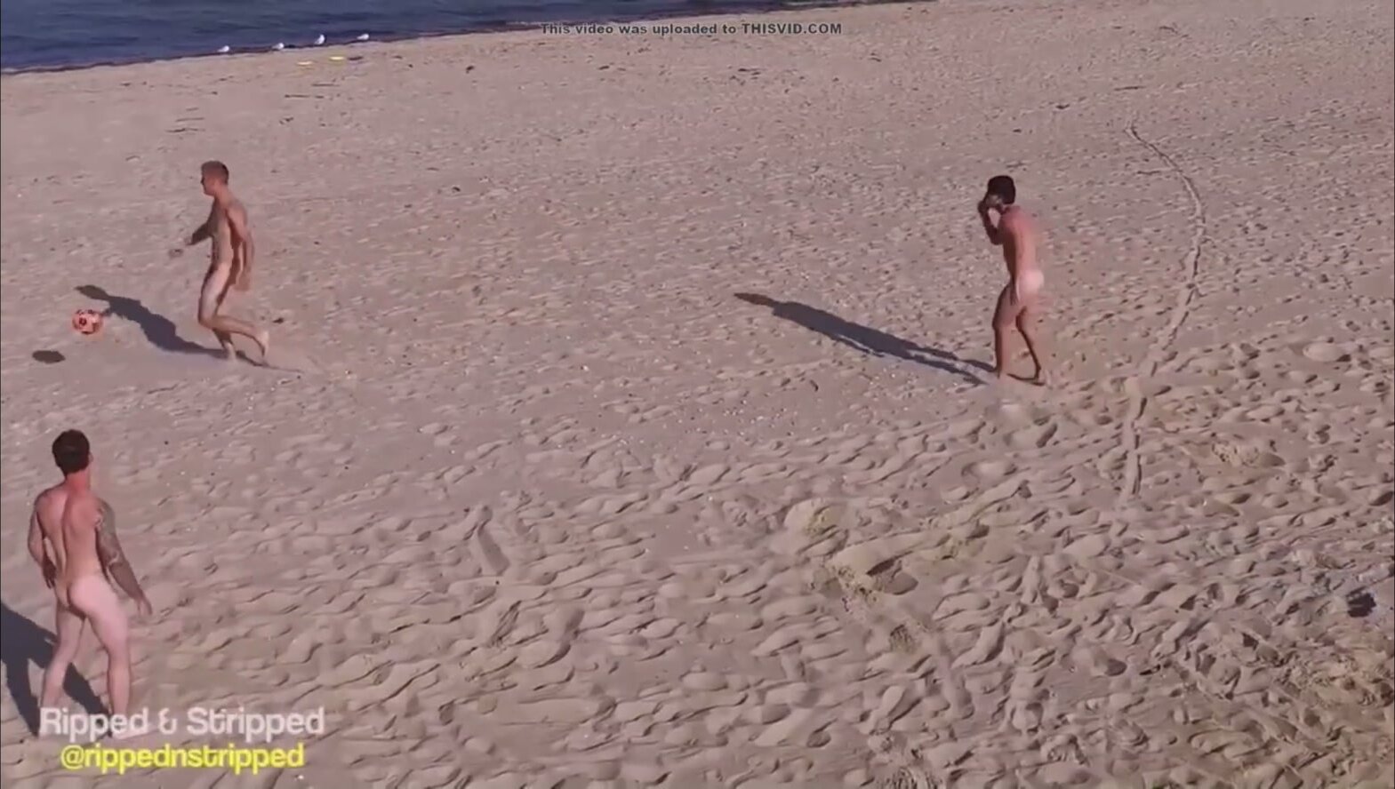 British straight lads naked soccer on tramore beach