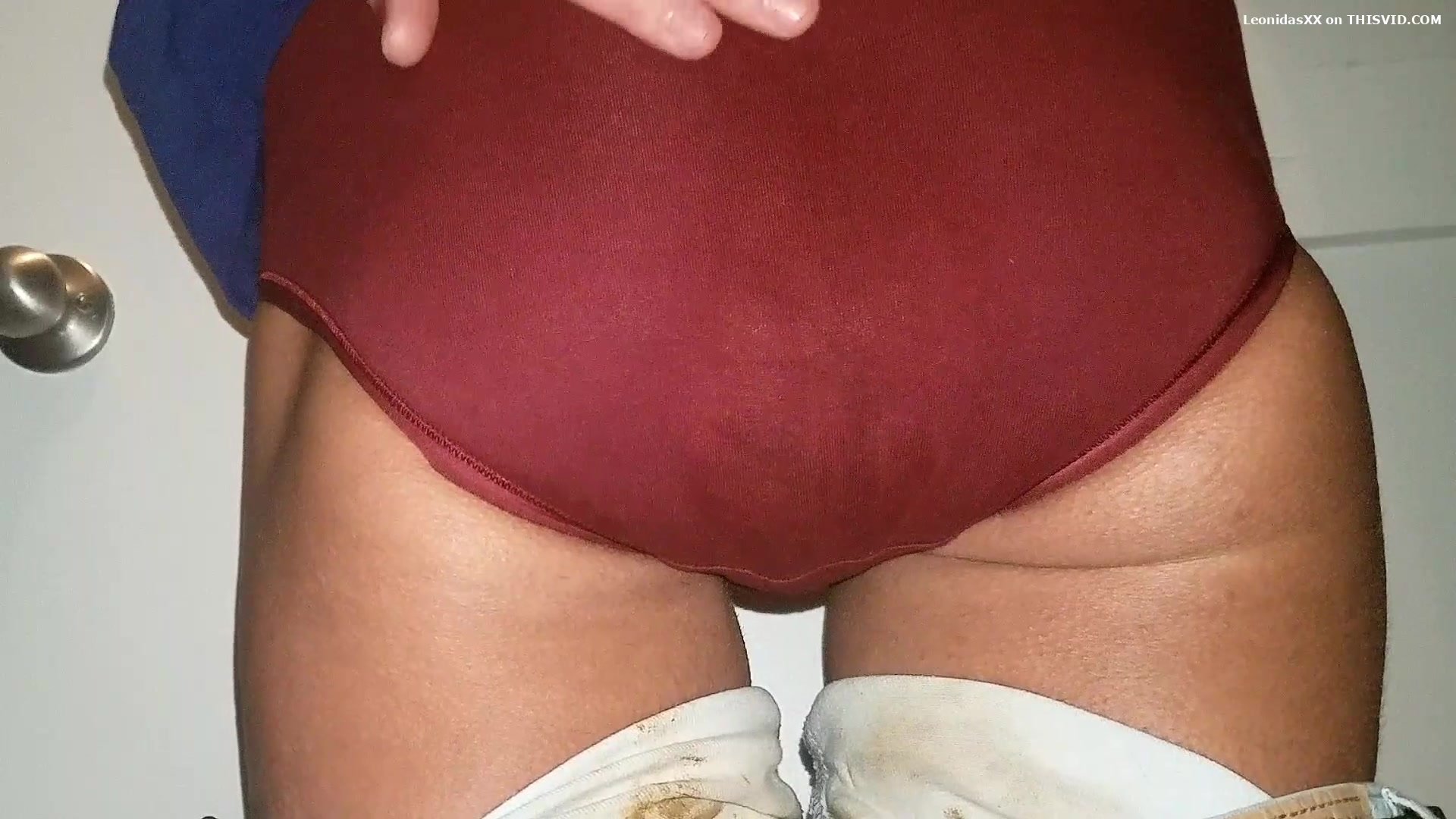 Red Panties Double Jeans Load