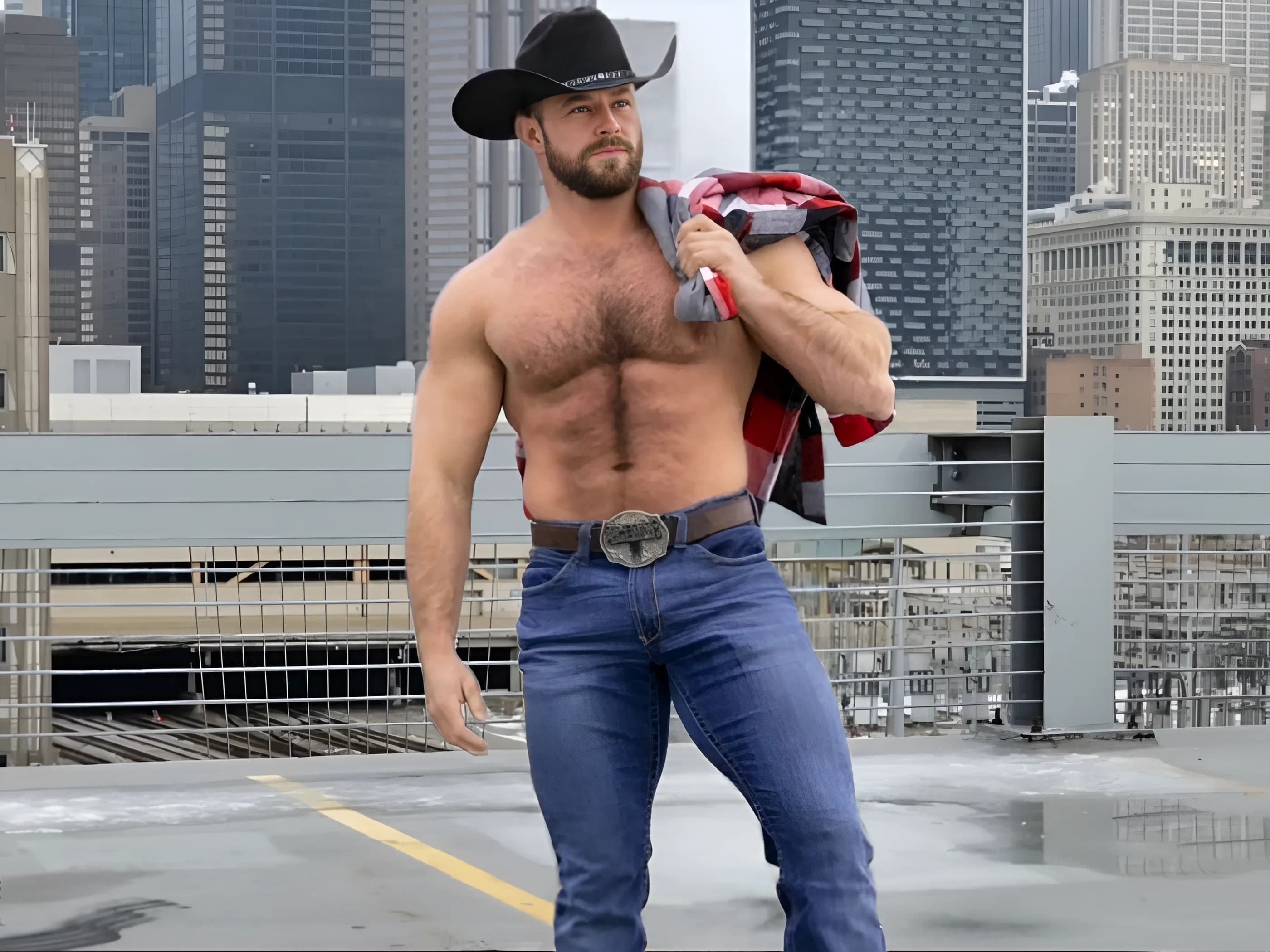 Hot Muscular Cowboy Is Always Ready To Milk