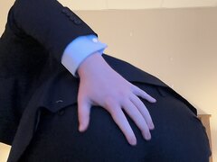 Suited farts from chubby boys ass
