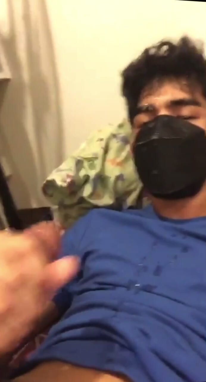 Asian twink explodes on his face self facial