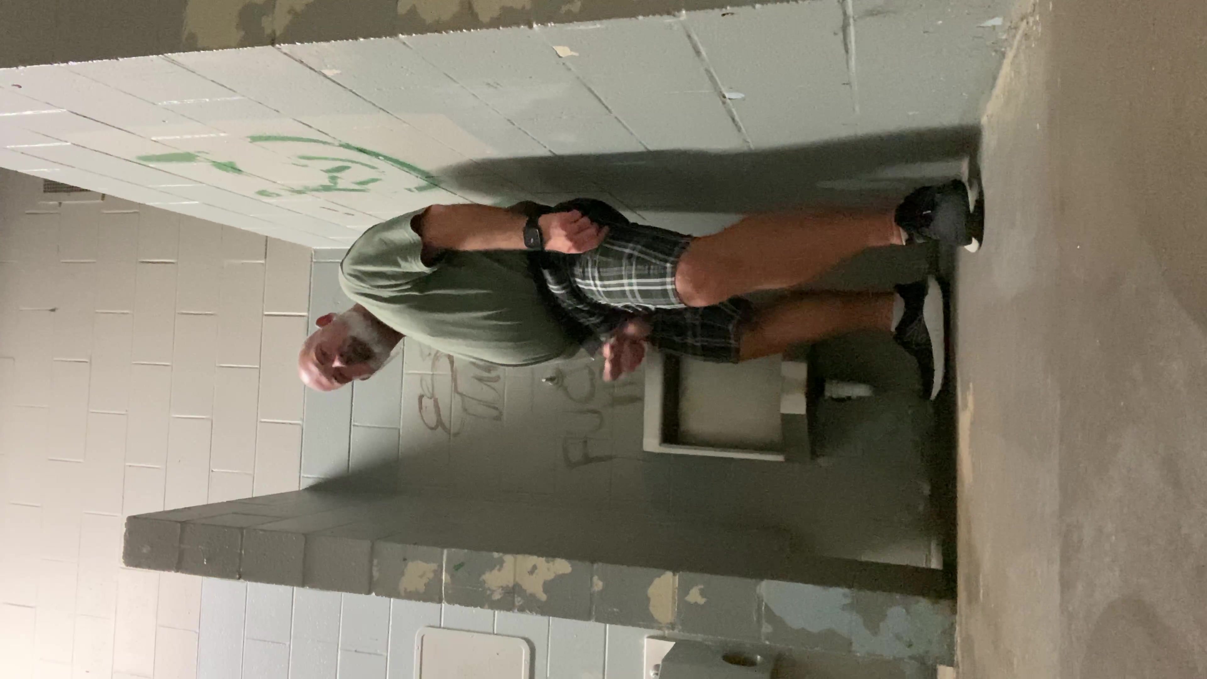 Park restroom jerk