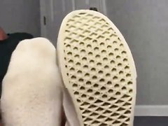 College athlete shows off his feet