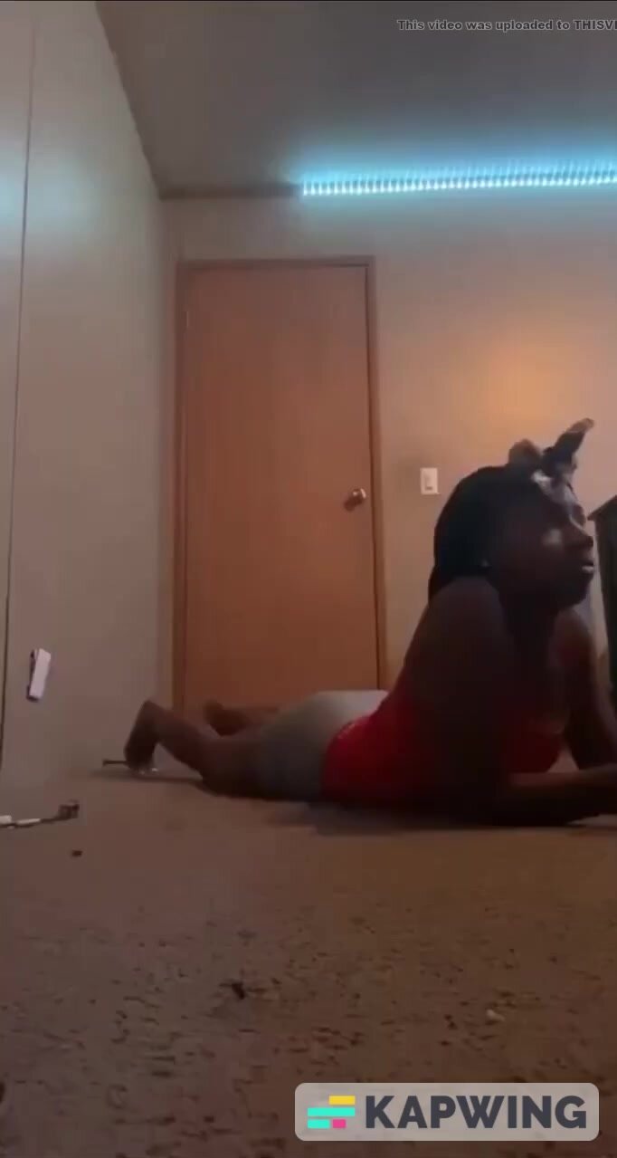 Black teen farts while stretching