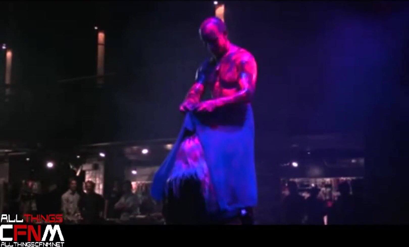 Blonde Sucks Male Stripper's Huge Cock on Stage