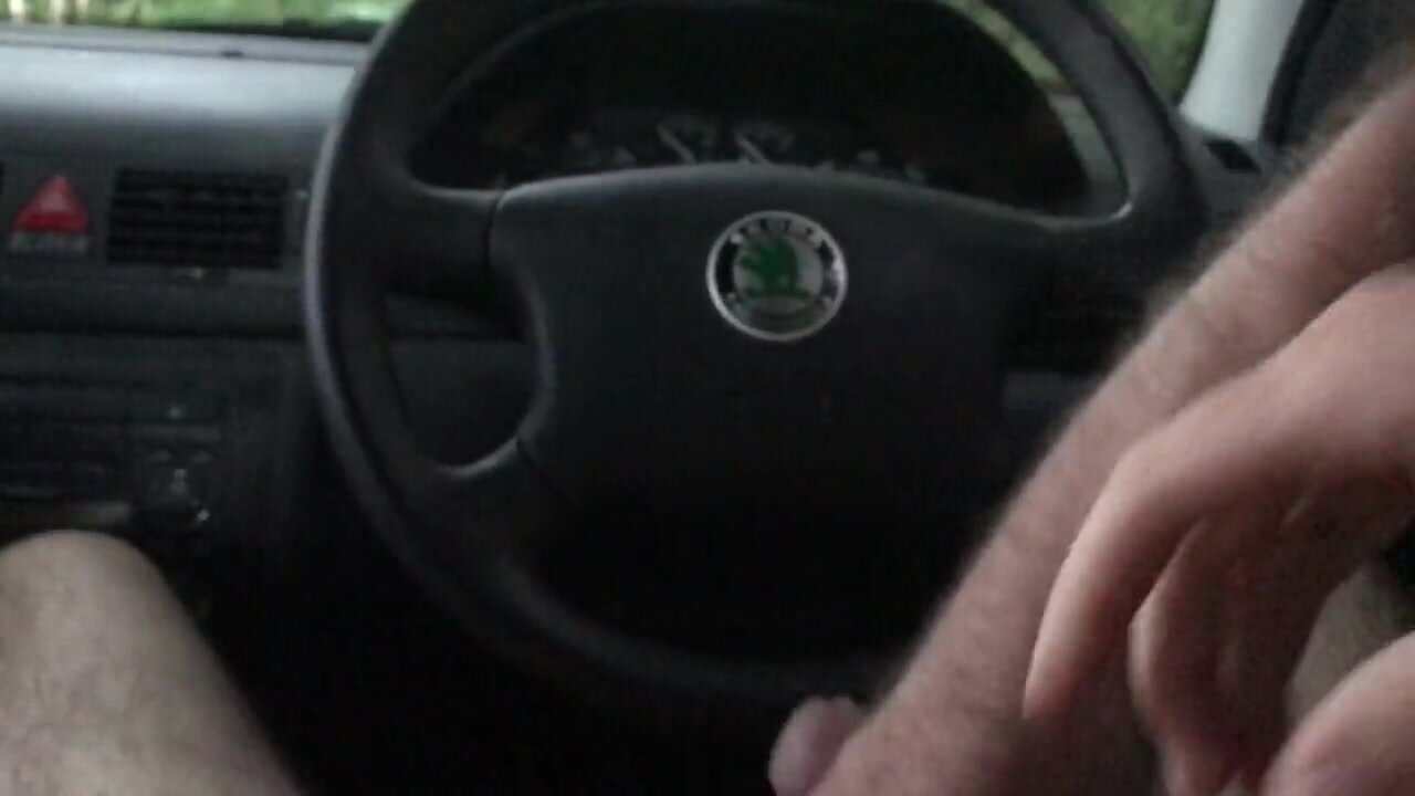 Guy cruising in car enjoys a nice wank from a stranger