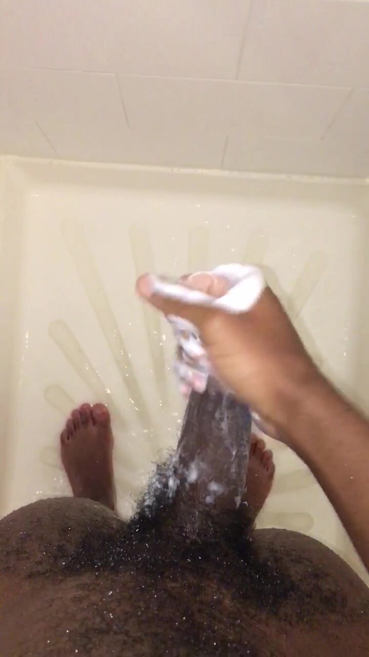 Cleaning my dick