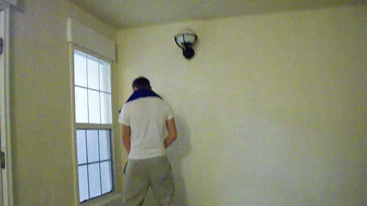 Pissing in an empty house