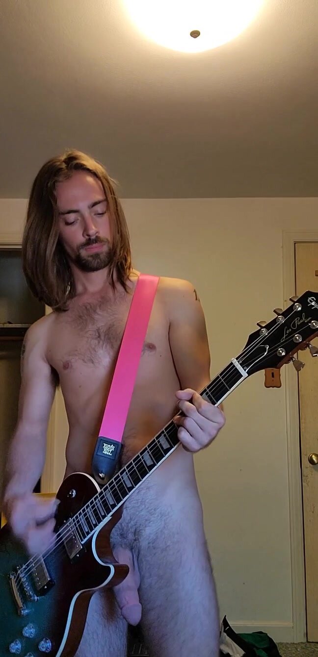 nude guitar player - video 5