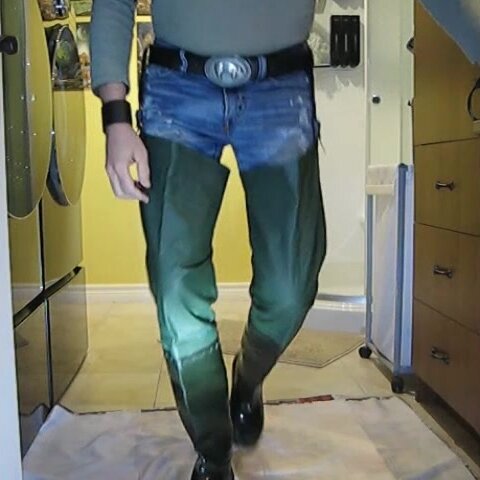 Piss AE jeans+green wadder and green t's 09-2024