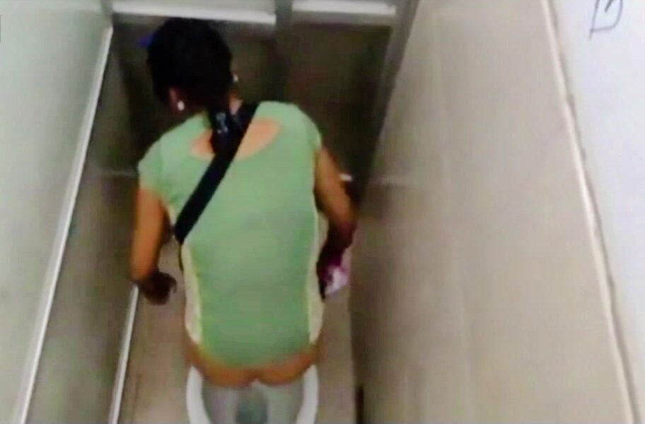 A desi college girl going for a pee