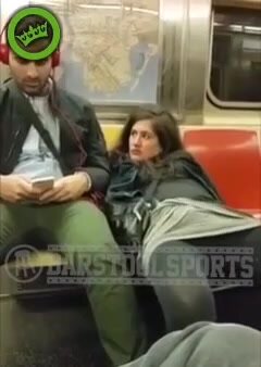 Drunk women in subway