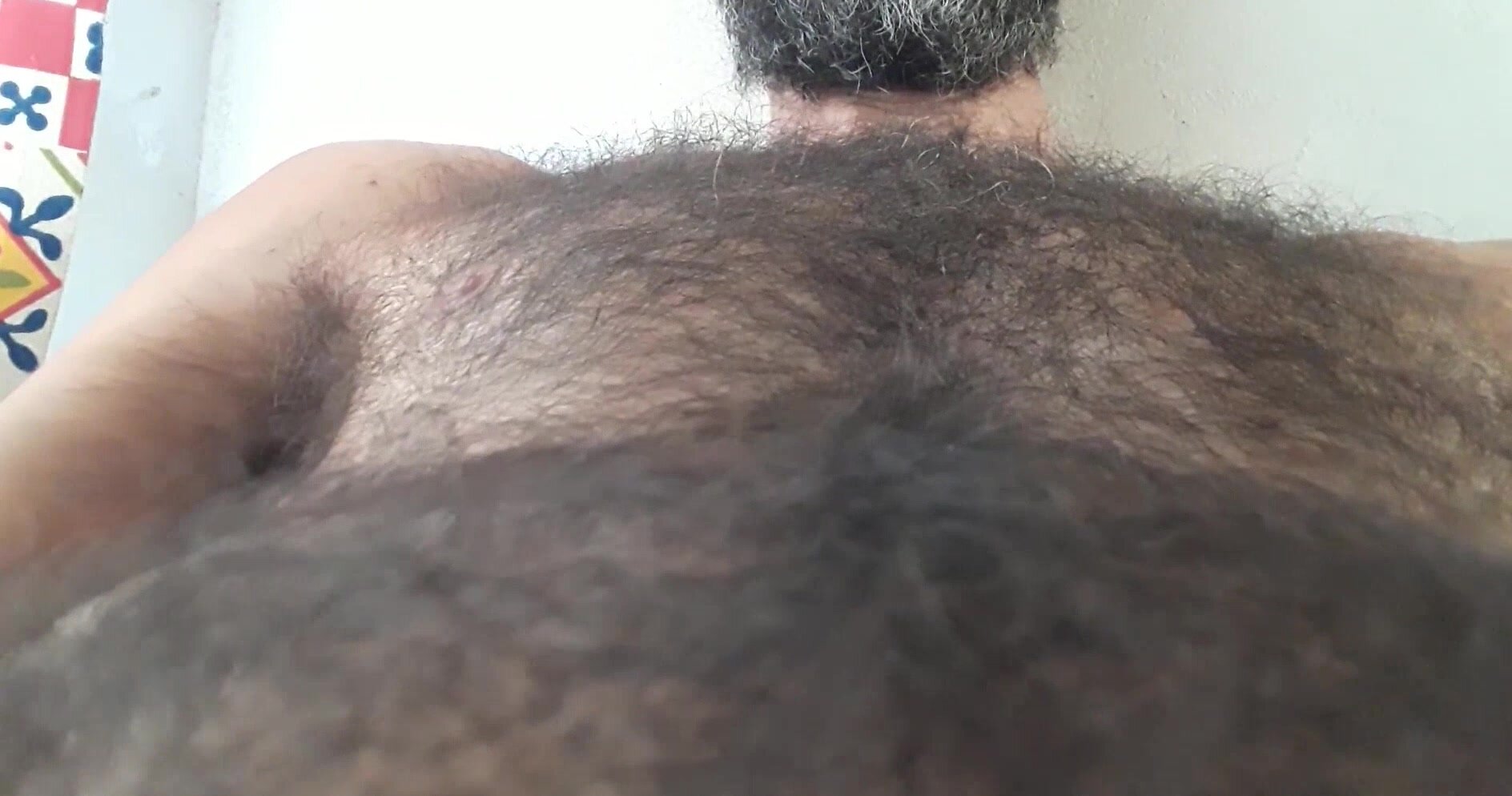 Hairy Man closeup