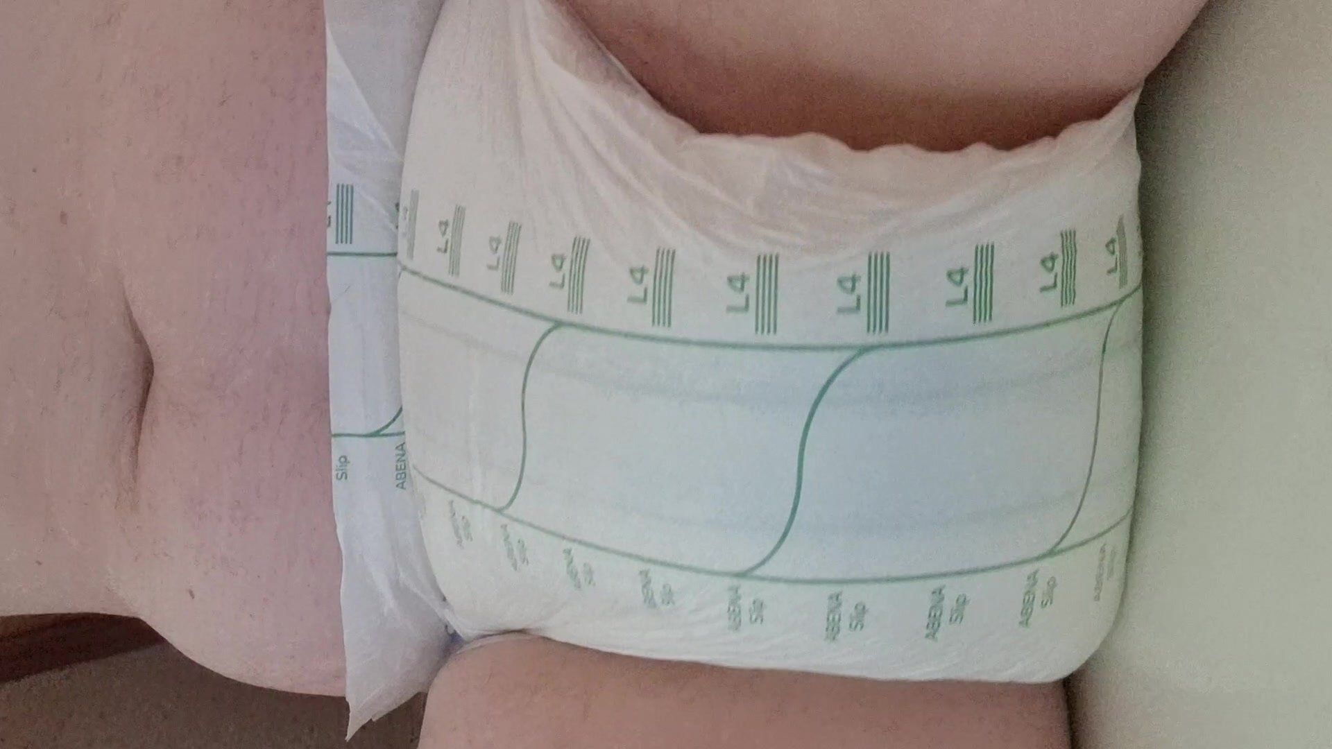 Put of my wet night diaper part 2- it leakt