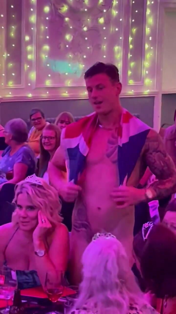 Stripper showing off his big dick
