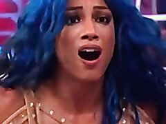 Wrestler Sasha Banks Slight Ass crack slip