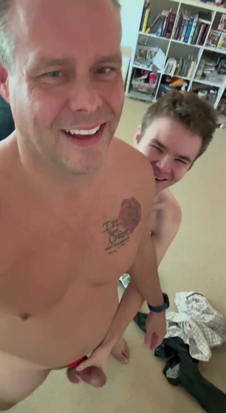 Son strokes dad\
