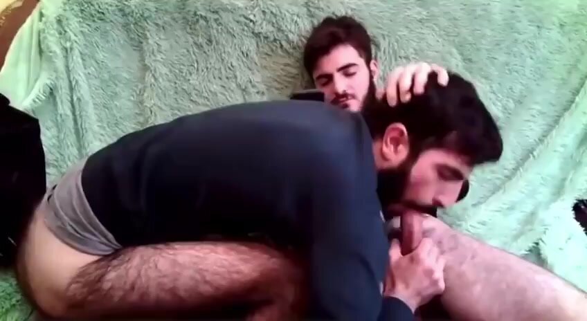 Hairy Arab First Time Sucking