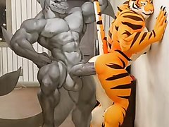 Muscle Shark Fucking Tiger so hot - Short Video 213