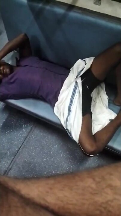 Sleeping Indian villager molested in the train