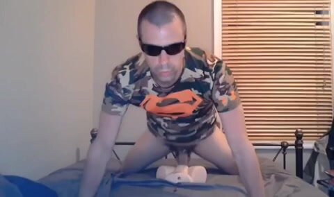 verbal stud fucks fake pussy