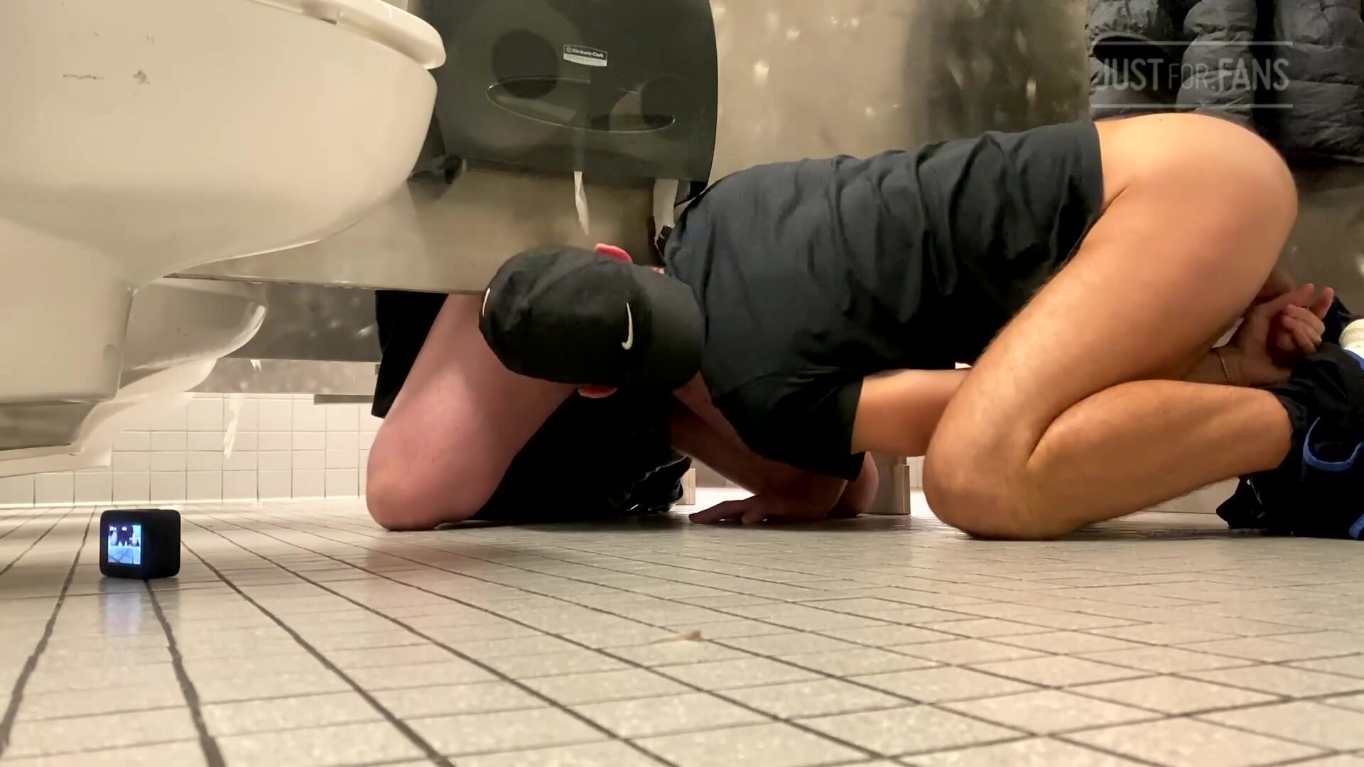Public bathroom cruising strangers