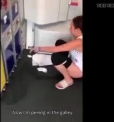 girl peeing public