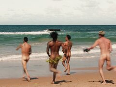 GROUP SKINNY DIPPING AT BEACH