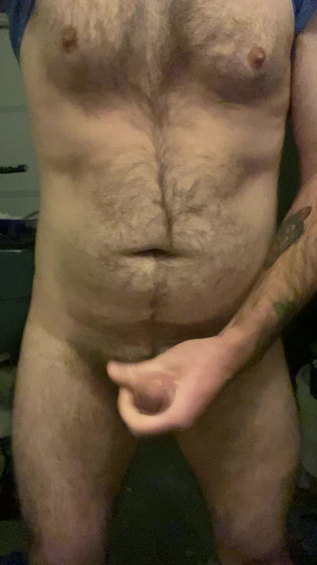 Secretly Jerking off in the garage