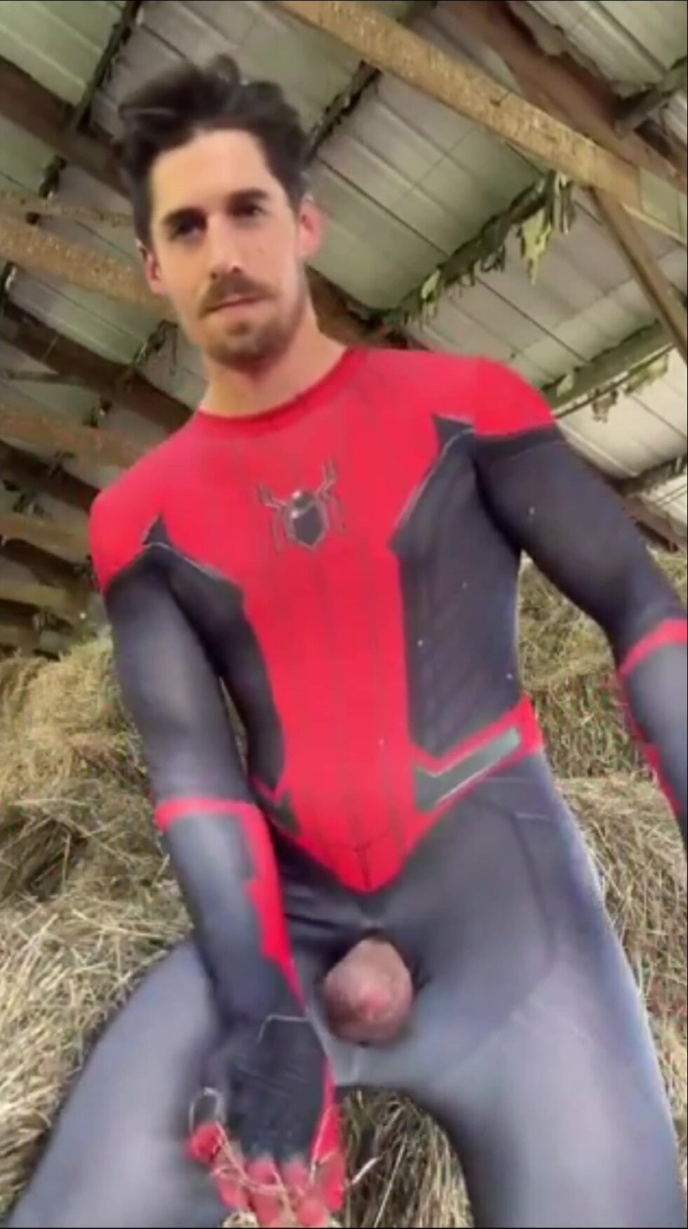 Hot spiderman cum
