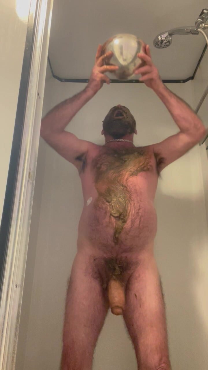 Getting really dirty in the shower