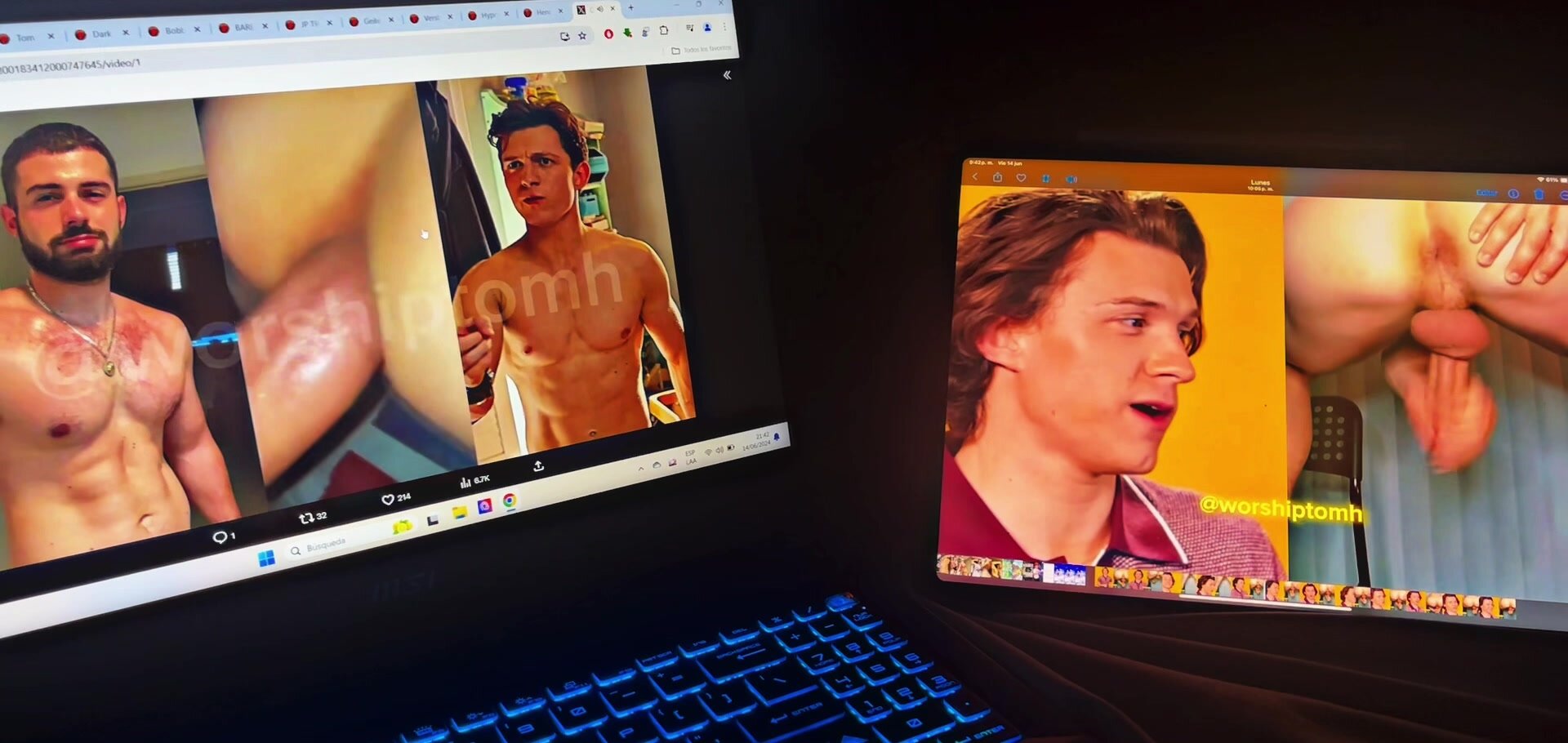 Watching Tom H porn