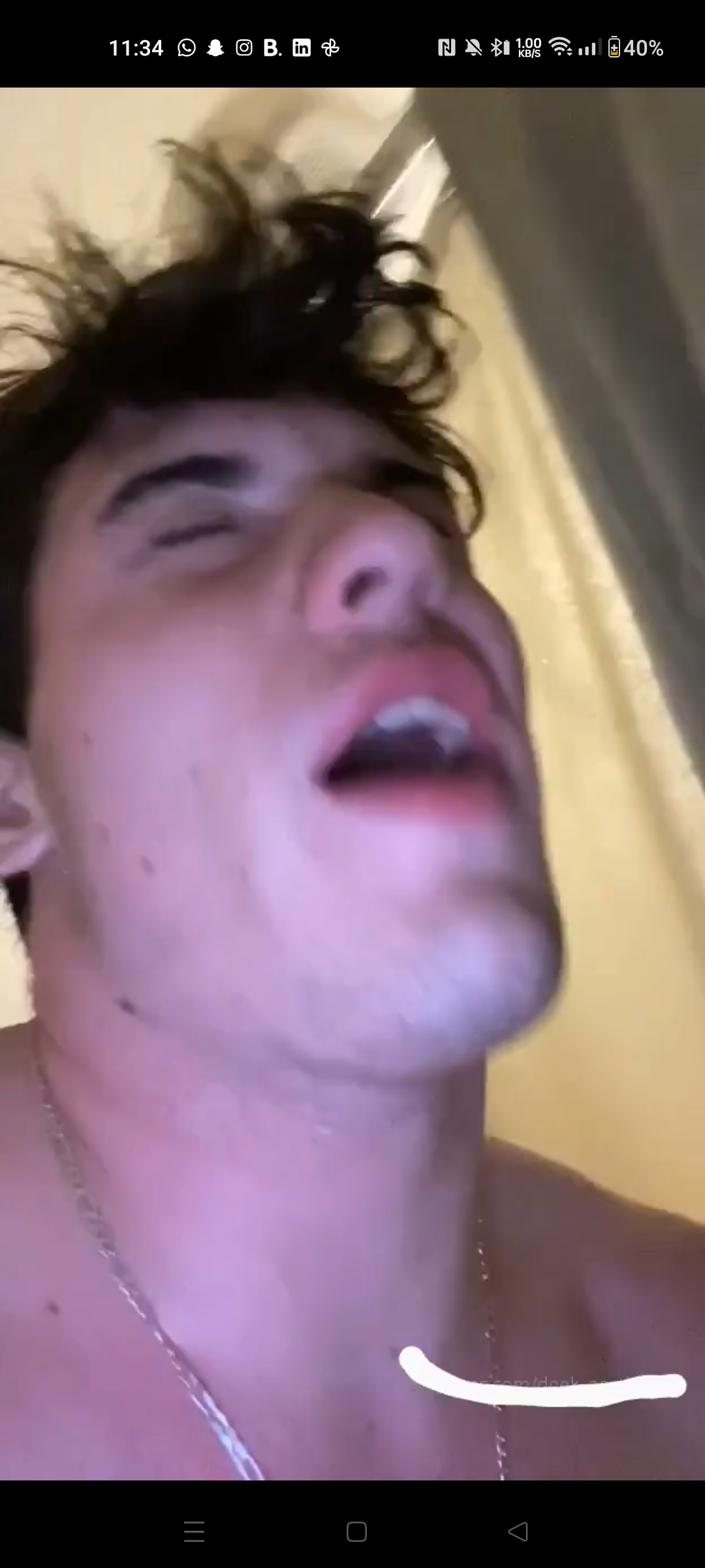 Hot stud cums in the shower