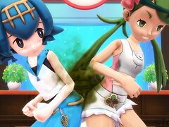 (Pokemon Farts) Mallow and Lana Double Team on Lillie