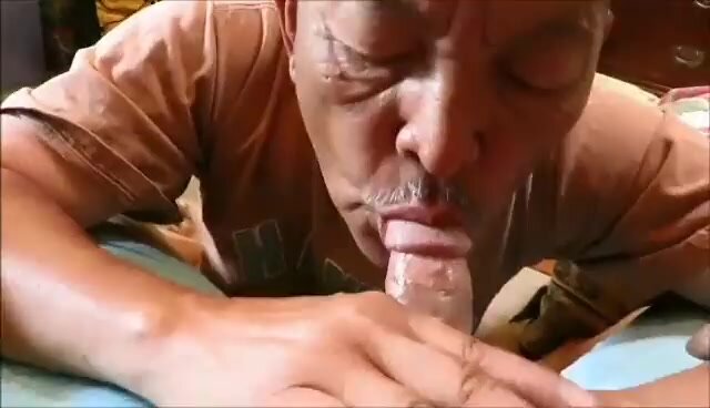 Mature Asian man sucks cock good