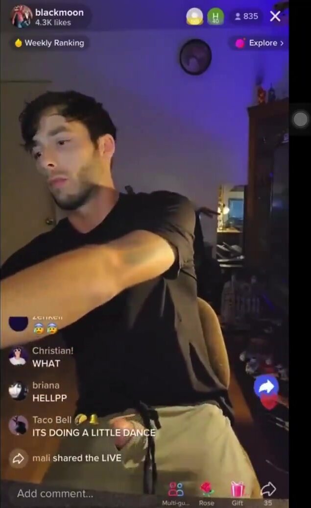 Get caught on live