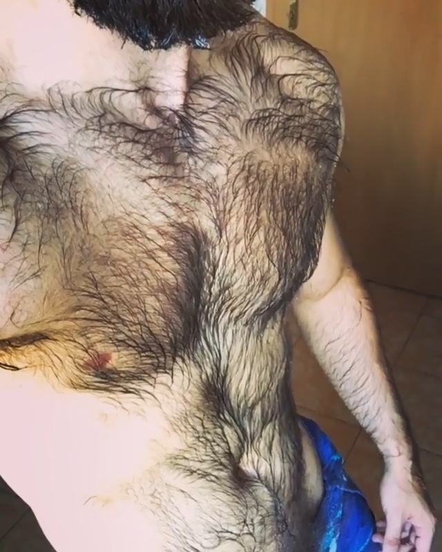 Otter Shows Off Hairy Upper Body (Non-Nude)