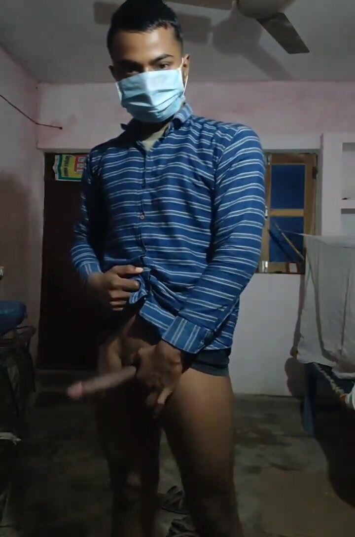 Indian man playing with his dick