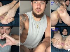 gorgeous Straight Stud Throws That Ass Back And Spreads