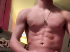 baited muscle teen jerks and cums