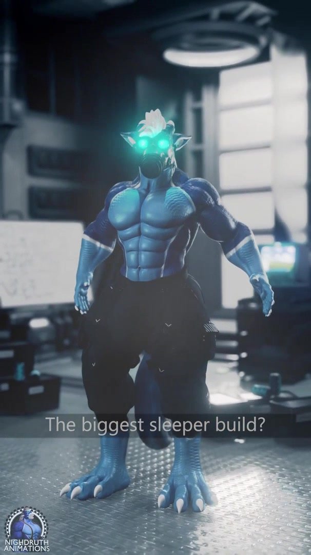 Sleeper Build, Druth flexing muscle growth animation