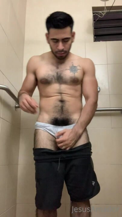 Incredibly Hairy Guy Takes Us To The Shower