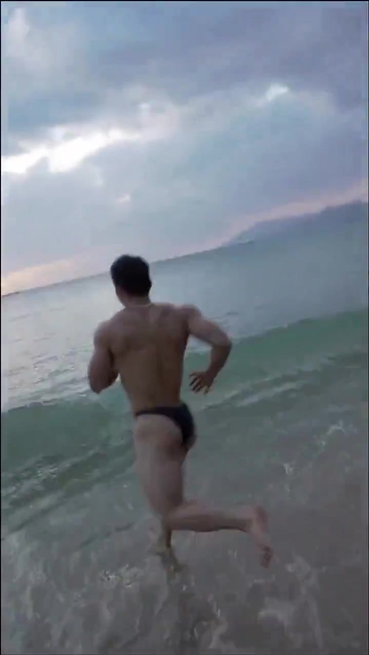Asian stud in sexy swimwear