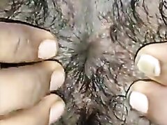 Hairy hungry Indian ass hole